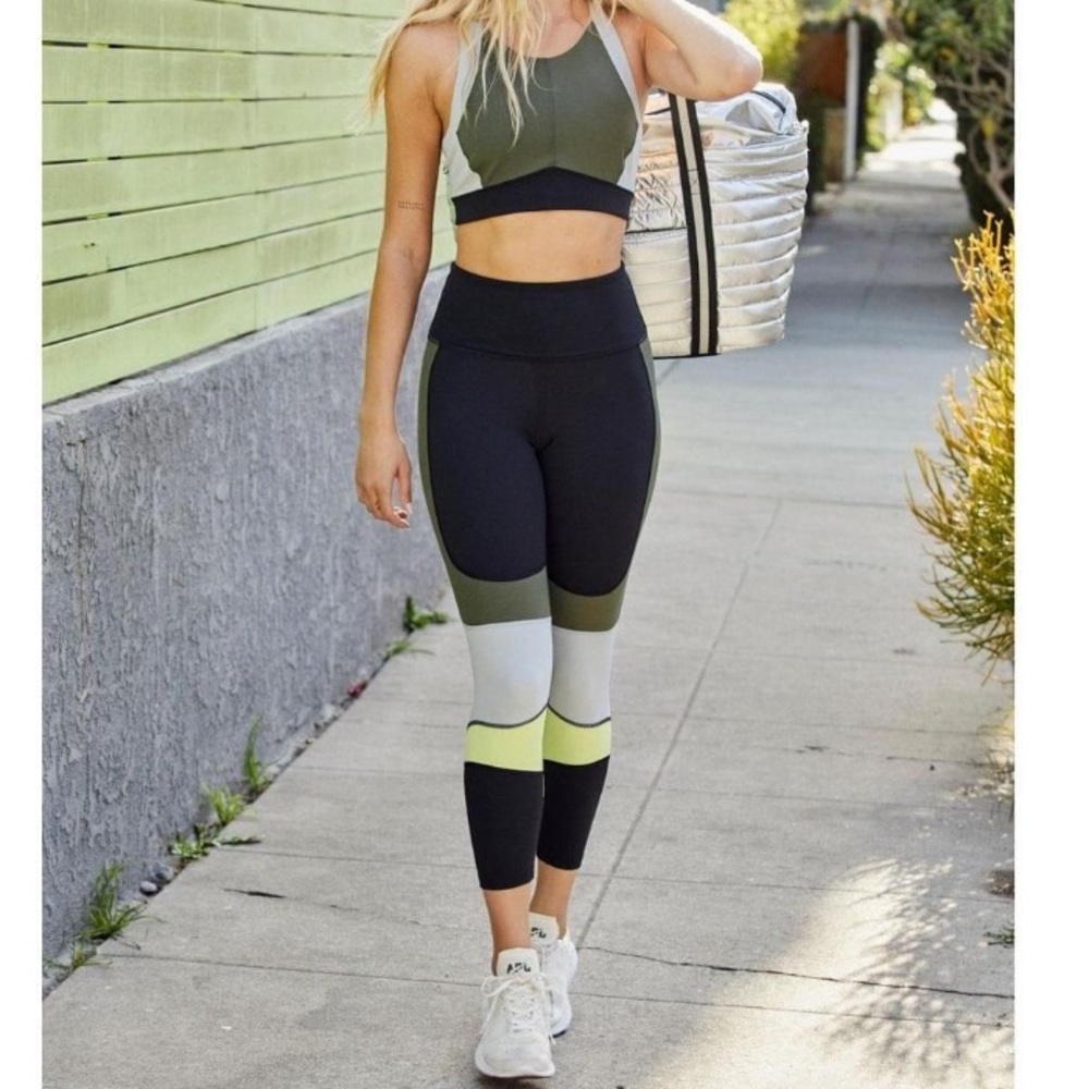 NWT Free People High-Rise Colorblock Leggings